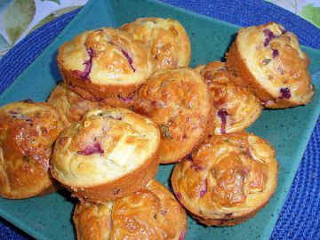 Muffins au chèvre et aux mûres Muffins au chèvre et aux mûres
