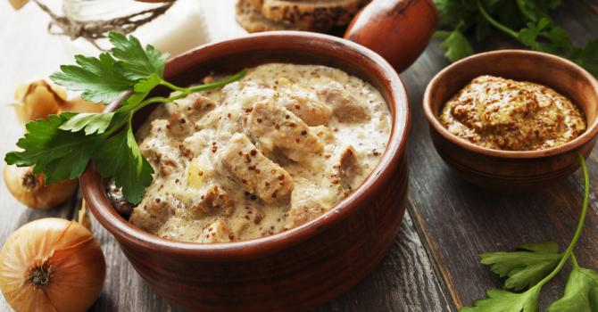 Poulet minceur à la moutarde et au yaourt Poulet minceur à la moutarde et au yaourt
