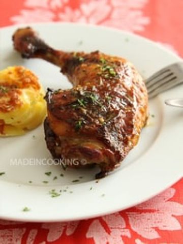 Poulet rôti au miel Poulet rôti au miel