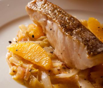 Cabillaud et marmelade d’endives à l’orange Cabillaud et marmelade d’endives à l’orange