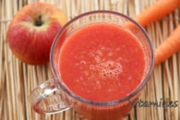 Jus pomme-carotte vitaminé Jus pomme-carotte vitaminé