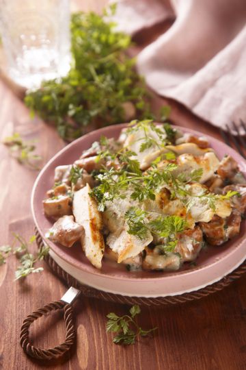 Sauté de dinde aux champignons Sauté de dinde aux champignons