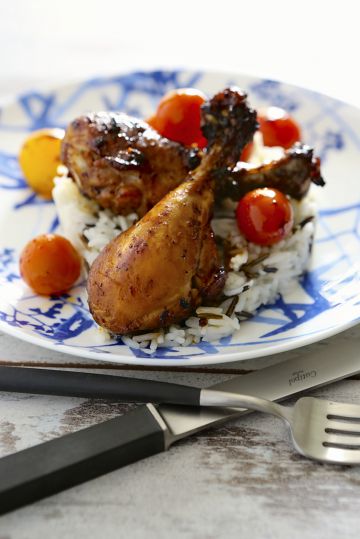 Pilons de poulets caramélisés