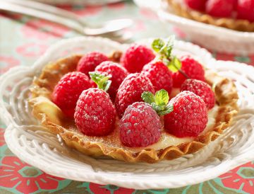 Tartelettes au chocolat blanc et framboises Tartelettes au chocolat blanc et framboises