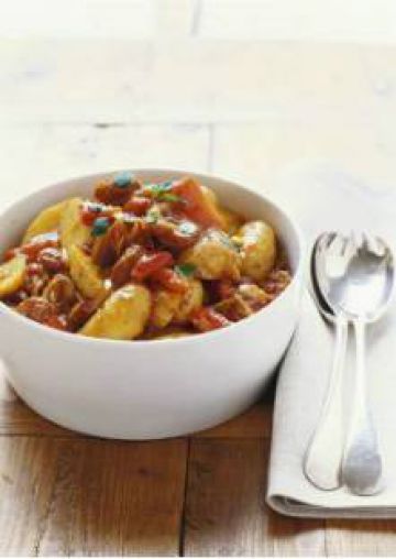 Pommes de terre aux poivrons et au chorizo Pommes de terre aux poivrons et au chorizo