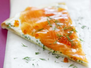 Pizza au saumon Pizza au saumon