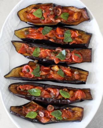 Petits bateaux d'aubergines Petits bateaux d'aubergines
