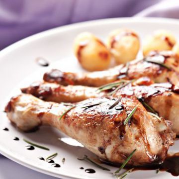 Poulet caramélisé au vinaigre balsamique Poulet caramélisé au vinaigre balsamique