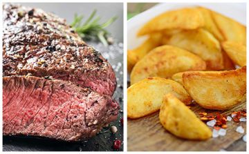 Faux-Filet de boeuf et potatoes Faux-Filet de boeuf et potatoes