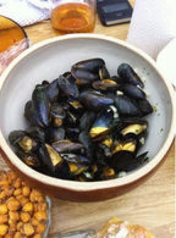 Moules à l'ail