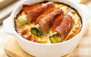 Clafoutis jambon et poireaux Clafoutis jambon et poireaux