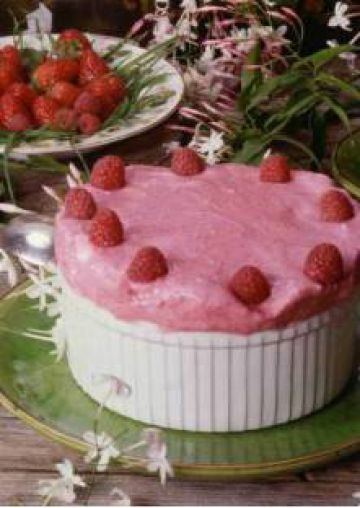 Soufflé glacé aux framboises Soufflé glacé aux framboises