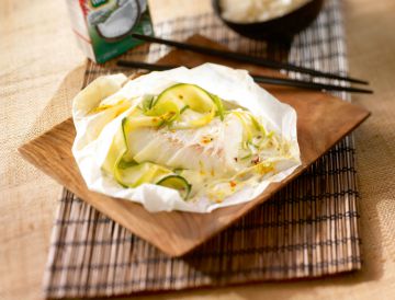 Papillotes de poisson au lait de coco Papillotes de poisson au lait de coco