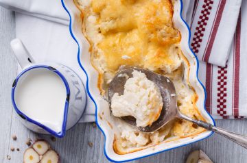 Gratin de chou-fleur à la béchamel Gratin de chou-fleur à la béchamel