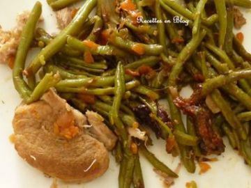 Filet mignon de porc et haricots verts a la chinoise Filet mignon de porc et haricots verts a la chinoise