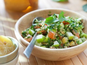 Taboulé à la pomme et aux herbes