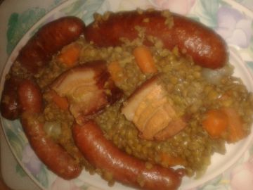 Saucisses aux lentilles Saucisses aux lentilles