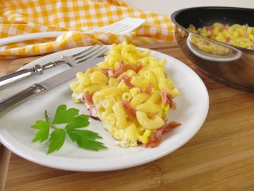 Gratin de coquillettes au jambon Gratin de coquillettes au jambon