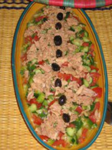 Salade Tunisienne aux oeufs durs Salade Tunisienne aux oeufs durs