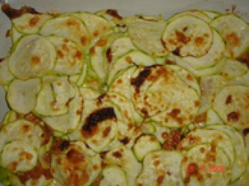 Gratin de courgettes au thon