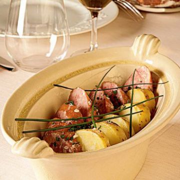 Cocotte de pomme de terre à la morteau Cocotte de pomme de terre à la morteau