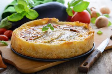 Tarte aux aubergines et fromage Tarte aux aubergines et fromage