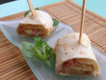 Wraps apéritifs façon flammekueche Wraps apéritifs façon flammekueche