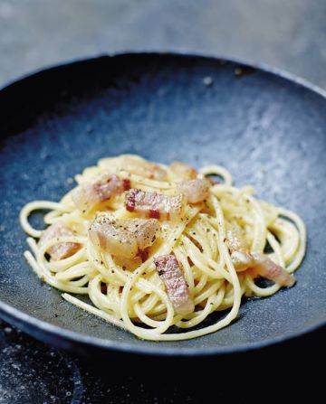 Spaghettis à la gricia Spaghettis à la gricia