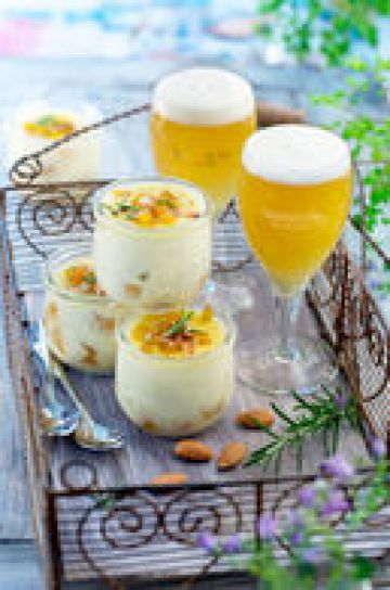 Crème amandes et abricots