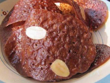 Tuiles chocolat amandes Tuiles chocolat amandes