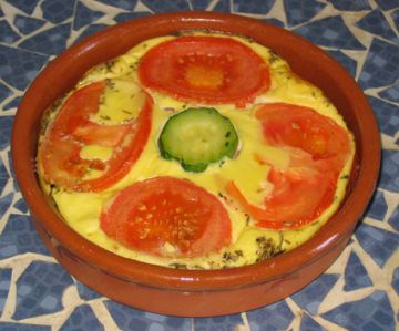 Flan à la tomate et aux courgettes Flan à la tomate et aux courgettes