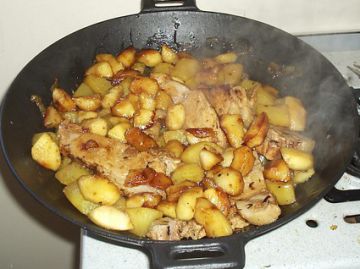 Rôti de porc et ses 2 pommes Rôti de porc et ses 2 pommes