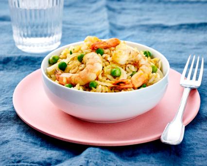 Riz sauté aux crevettes Riz sauté aux crevettes