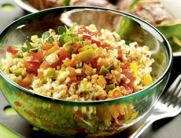 Quinoa gourmand sauce basquaise Quinoa gourmand sauce basquaise