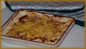 Gratin aux pommes de terre, munster et jambon cru Gratin aux pommes de terre, munster et jambon cru