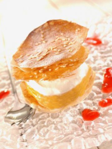 Millefeuille à la mangue