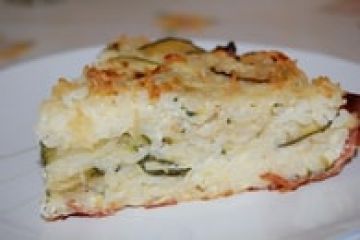 Tourte de riz à la courgette et au bacon Tourte de riz à la courgette et au bacon