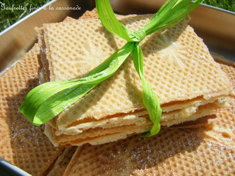 Gaufrettes à la cassonade