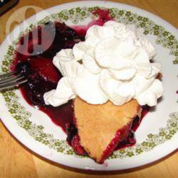Tarte aux myrtilles minute