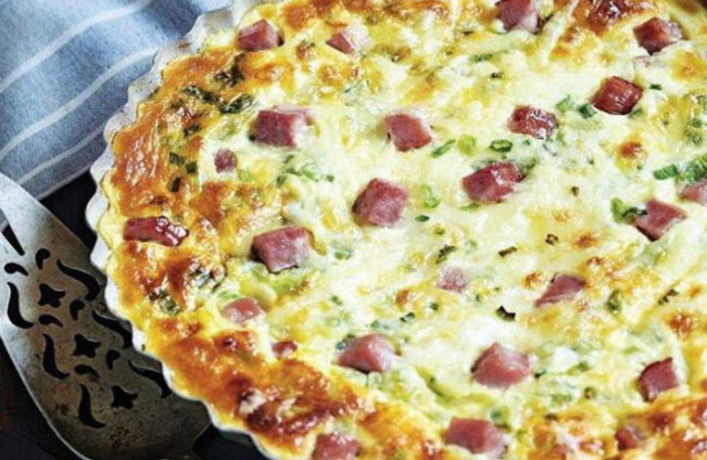 Quiche sans pâte au jambon à 1 SP - Plat et Recette