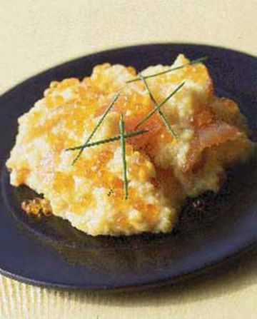 Oeufs brouillés saumon et œufs de saumon Oeufs brouillés saumon et œufs de saumon