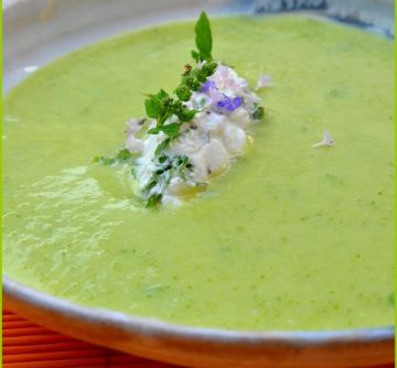 Soupe de courgettes au St Môret