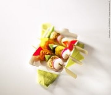 Brochettes apéritives au Reblochon Brochettes apéritives au Reblochon