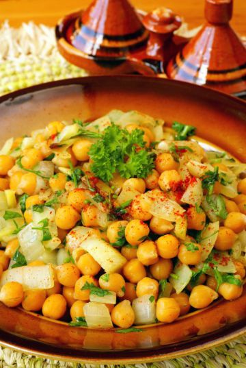 Salade de pois chiches simple Salade de pois chiches simple