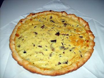 Quiche champignons/boursin ail et fines herbes