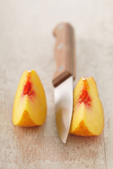 Salade de pêches et nectarines à la menthe et au gingembre 