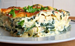 Lasagnes blanches poulet épinards Lasagnes blanches poulet épinards