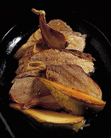 Filet mignon de porc aux poires et gingembre Filet mignon de porc aux poires et gingembre