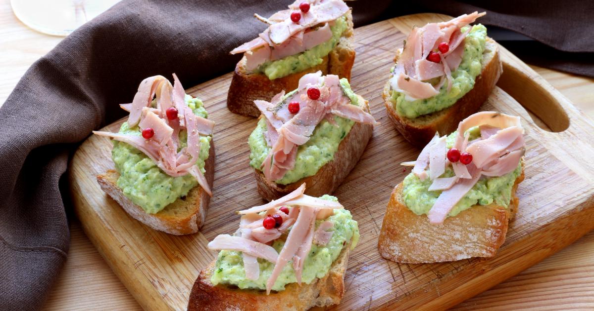 Crostinis à la courgette Crostinis à la courgette