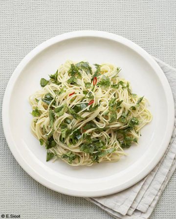 Pâtes aux herbes 